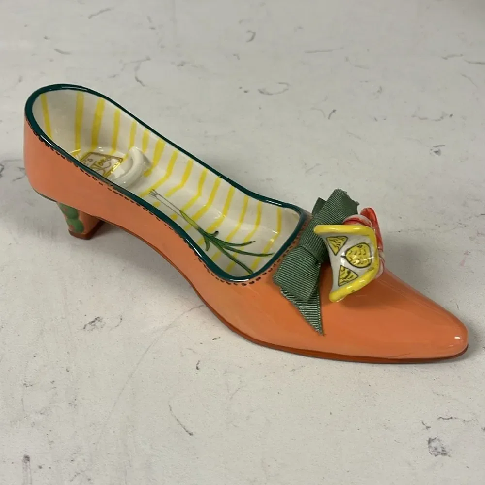 Diane's Happy Toes Diane Artware Candle Holder 2004 Shrimp Scampi Shoe Figurine